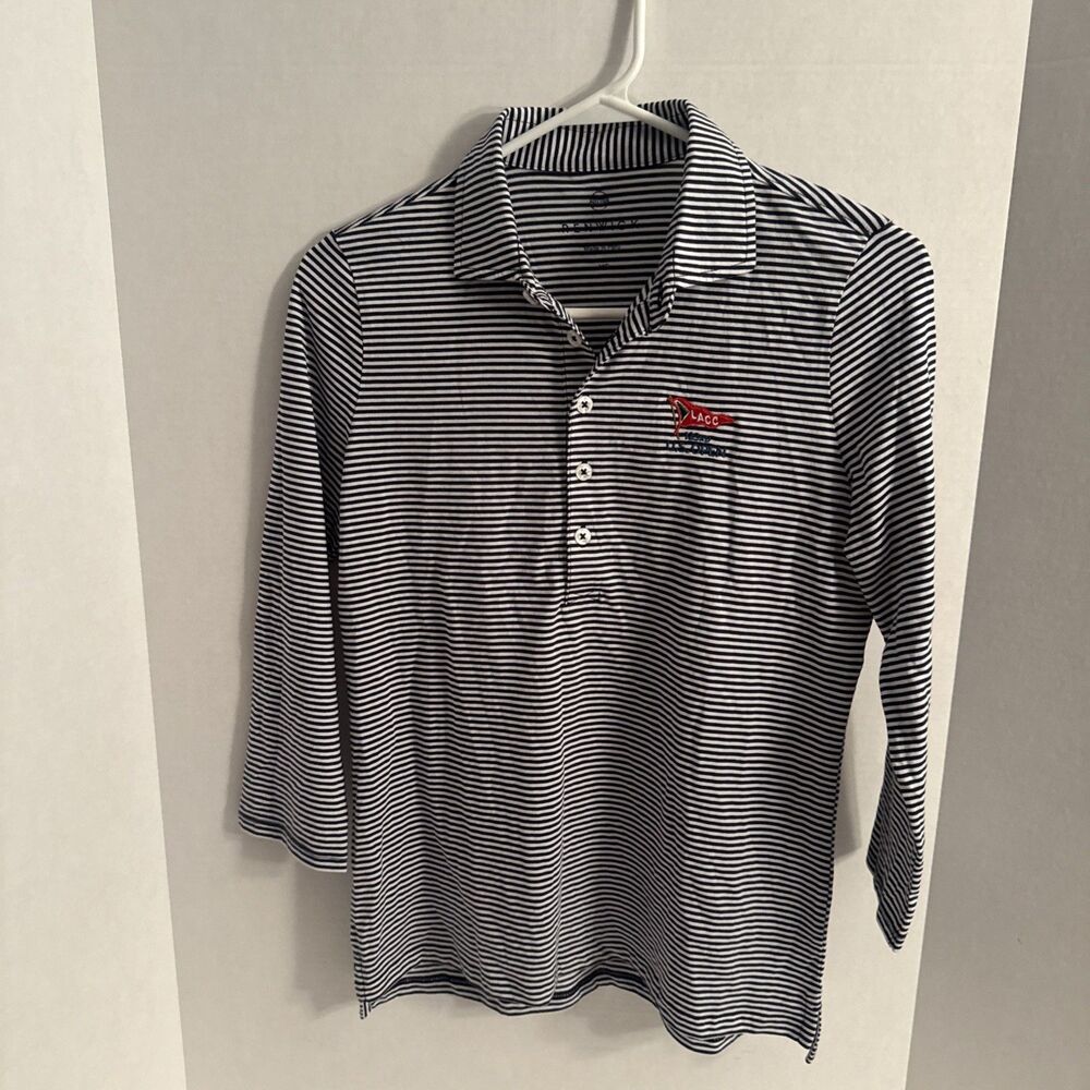 Renwick Blue Stripe Long Sleeve Polo LACC 123rd US Open Women’s XS NWOT